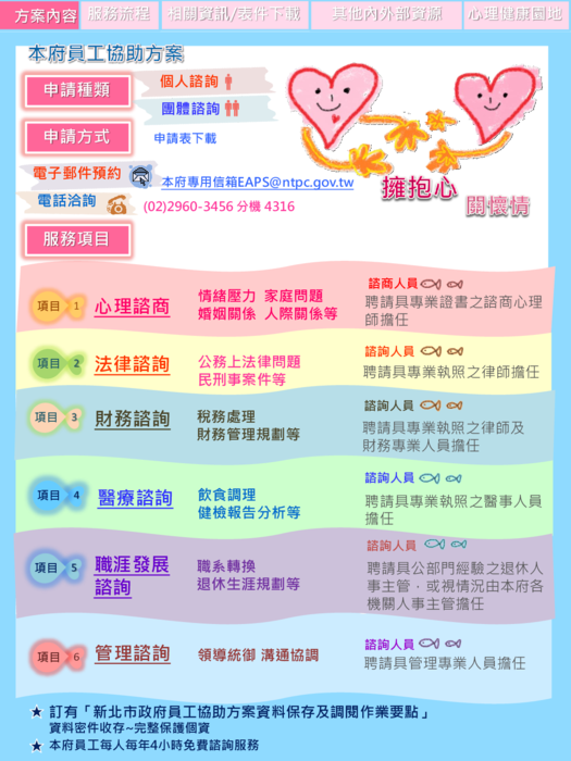 公告員工協助方案相關資訊圖片